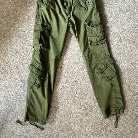 Olive Green Utility Cargo Pants – Women’s Size 2 - Picture 3 of 13